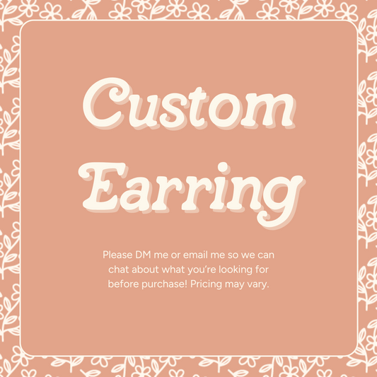 Custom Earring Listing