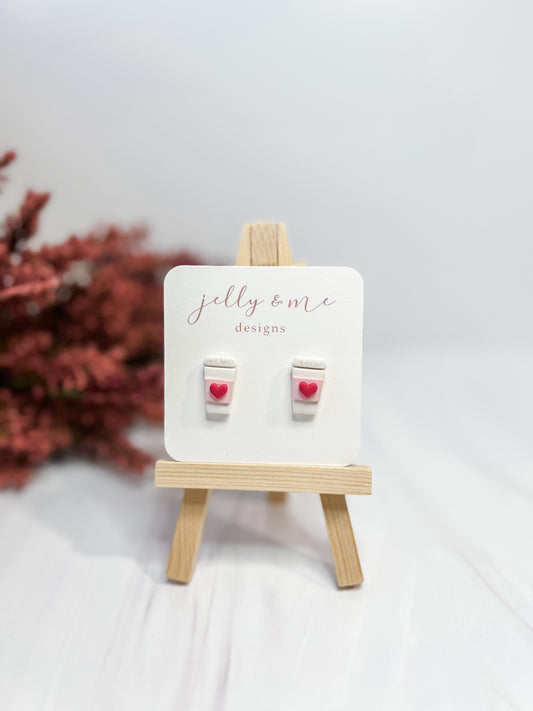 Valentine’s Latte Studs